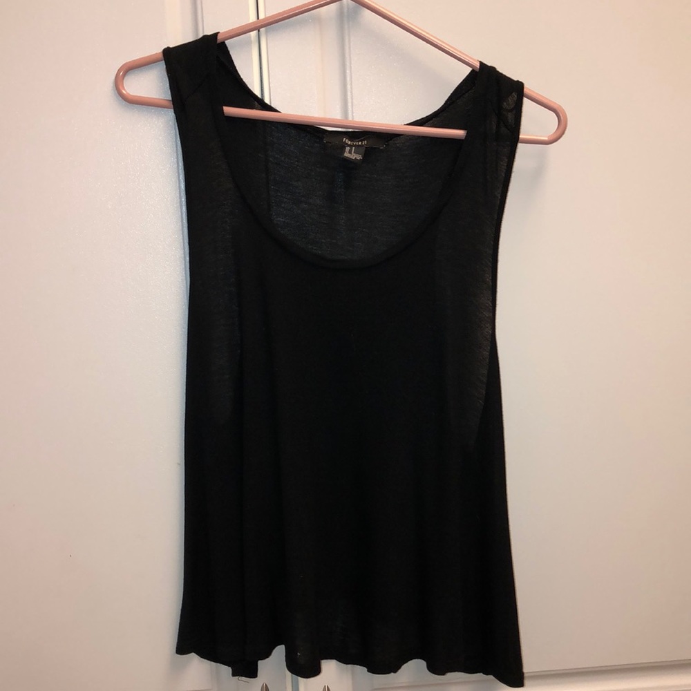 Black tank top